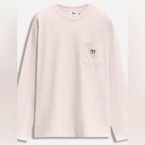 Zara Pastel Pink Label Long-Sleeve T-shirt | L | Cotton | NWT | 50th Anniversary